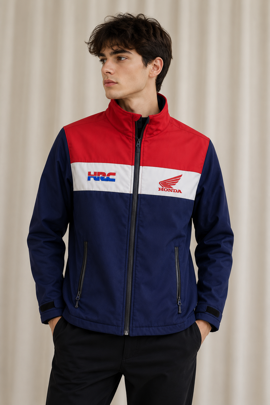 Honda HRC Racing Jacket Red-Navy-White colour
