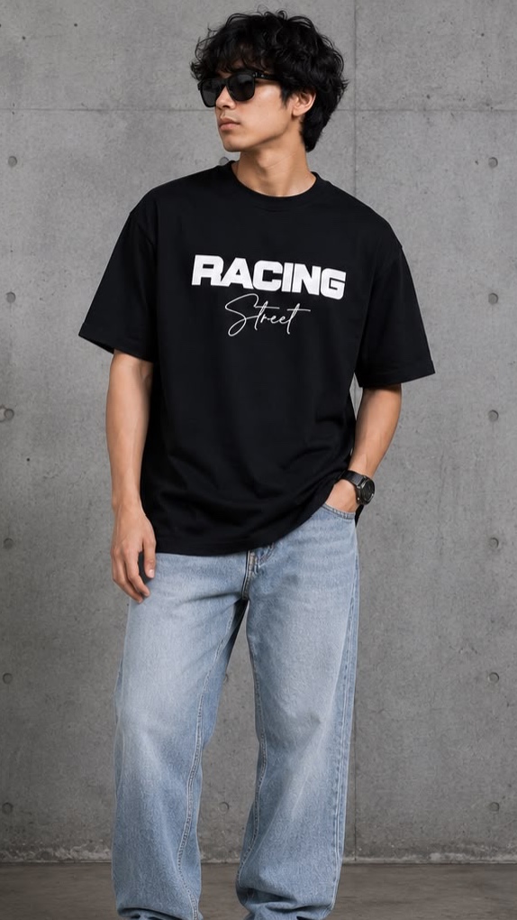 Racing Street Oversized Unisex T-Shirt